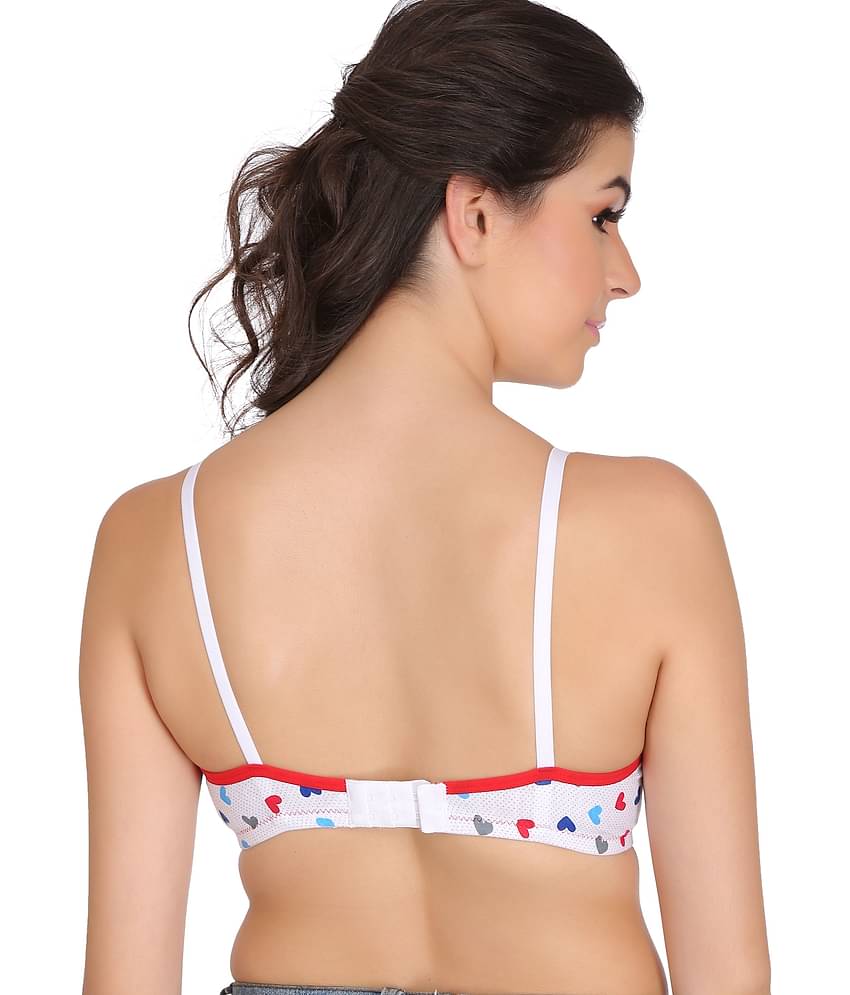 Softskin Pack of 3 Cotton Non Padded Women's Shaping Bra ( Multi Color )