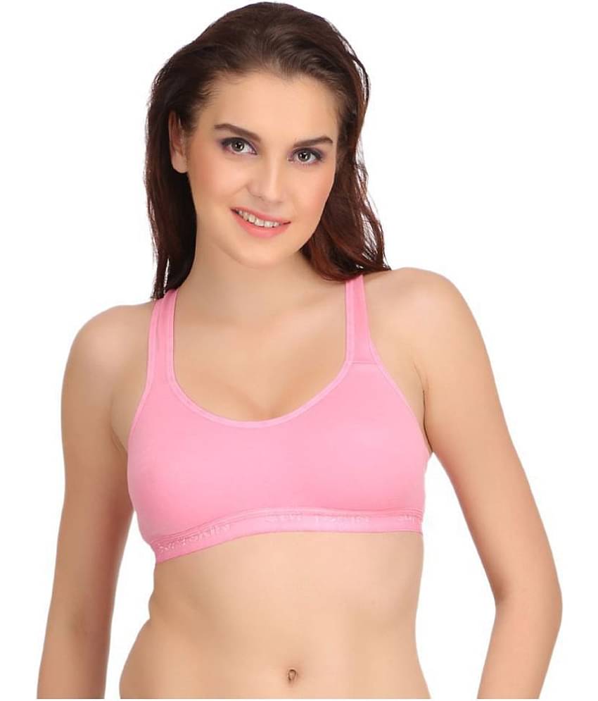 Softskin Pack of 6 Poly Cotton Non Padded Women's Racerback bra ( Multi Color )