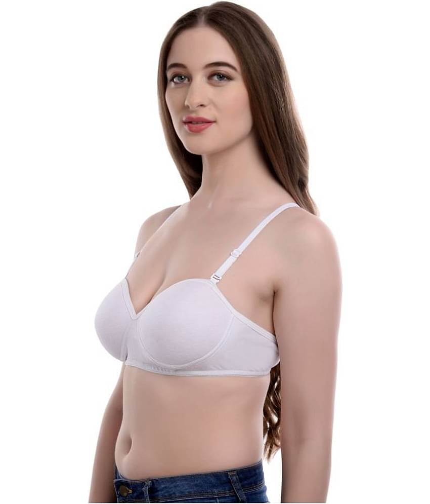 Softskin Pack of 3 Poly Cotton Women's T-Shirt Bra ( Multi Color )
