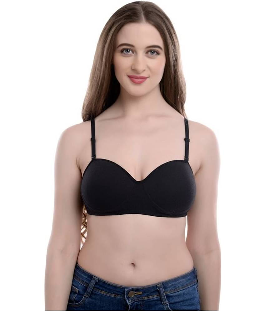 Softskin Pack of 3 Poly Cotton Women's T-Shirt Bra ( Multi Color )