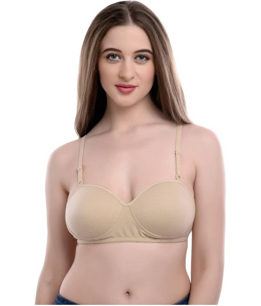 Softskin Pack of 3 Poly Cotton Women's T-Shirt Bra ( Multi Color )