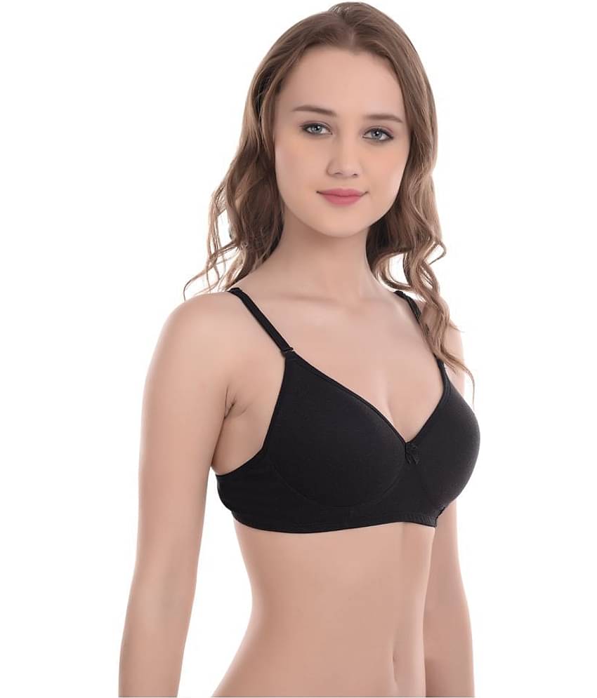 Softskin Pack of 3 Poly Cotton Women's T-Shirt Bra ( Multi Color )