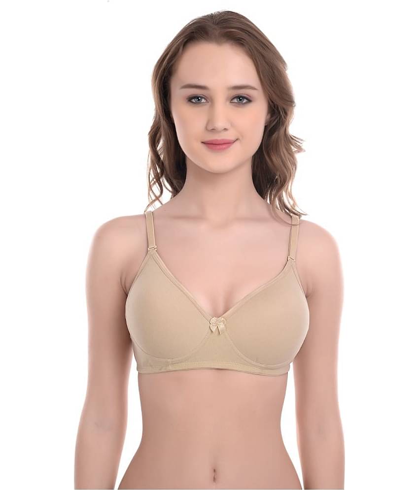 Softskin Pack of 3 Poly Cotton Women's T-Shirt Bra ( Multi Color )