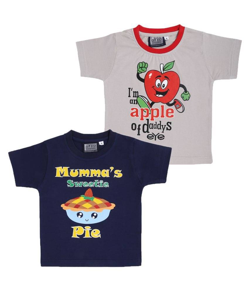     			Neo Garments Pack of 1 Boys Cotton T-Shirt ( Multi Color )