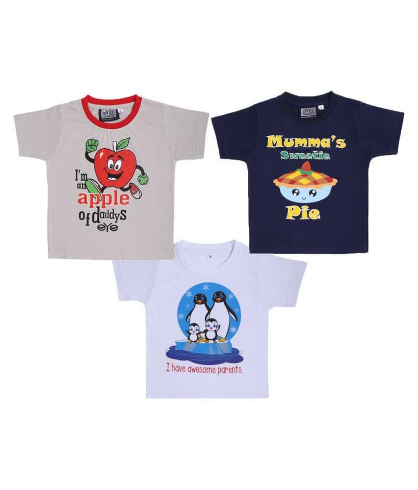 Neo Garments Pack of 1 Boys Cotton T-Shirt ( Multi Color )