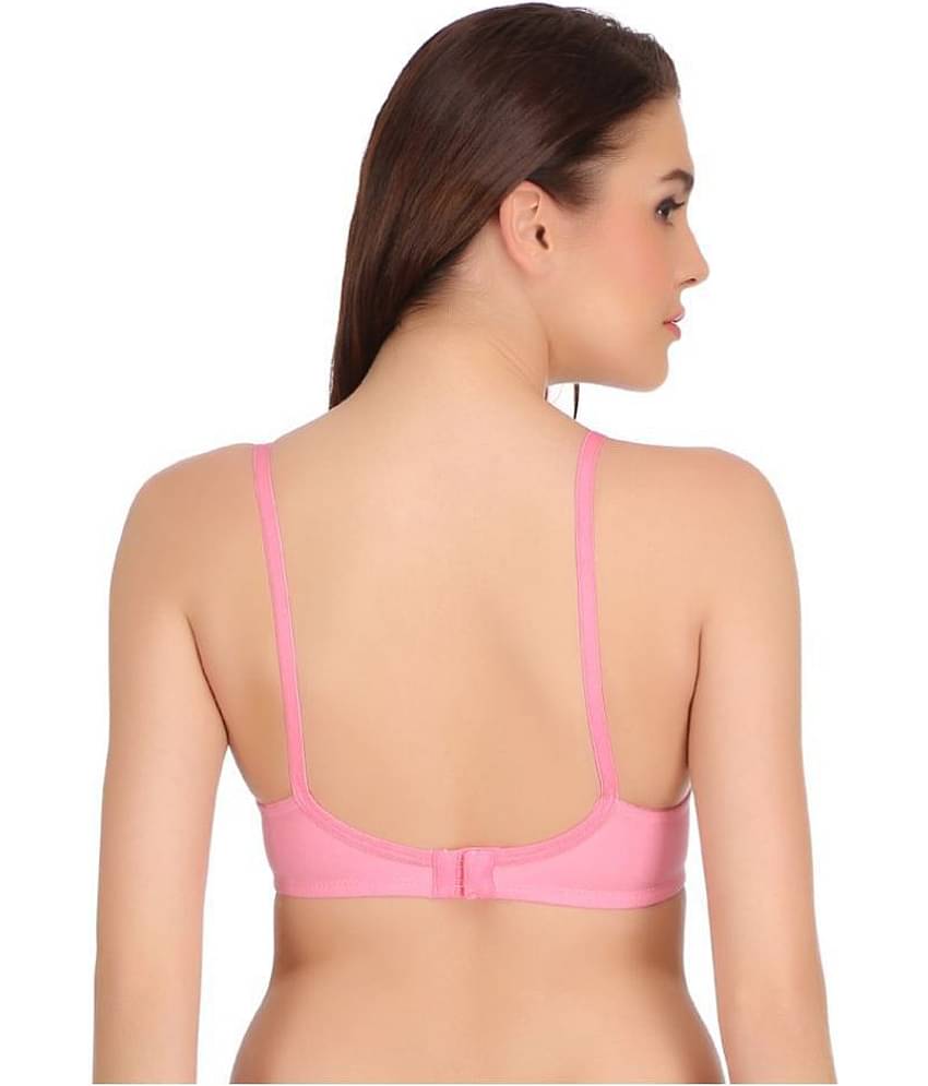 Softskin Pack of 3 Poly Cotton Non Padded Women's Seamless Bra ( Multi Color )