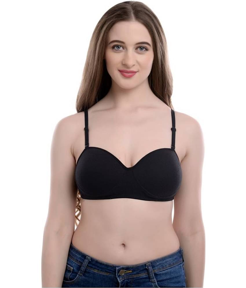 Softskin Pack of 3 Poly Cotton Women's T-Shirt Bra ( Multi Color )