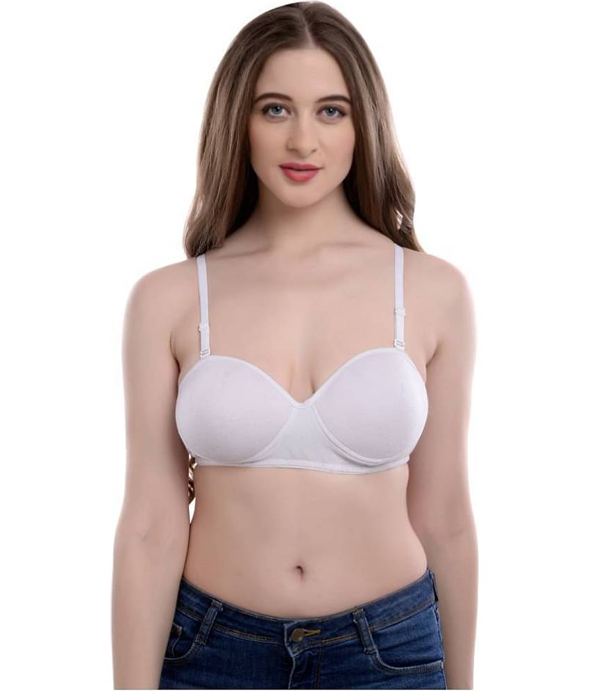 Softskin Pack of 3 Poly Cotton Women's T-Shirt Bra ( Multi Color )
