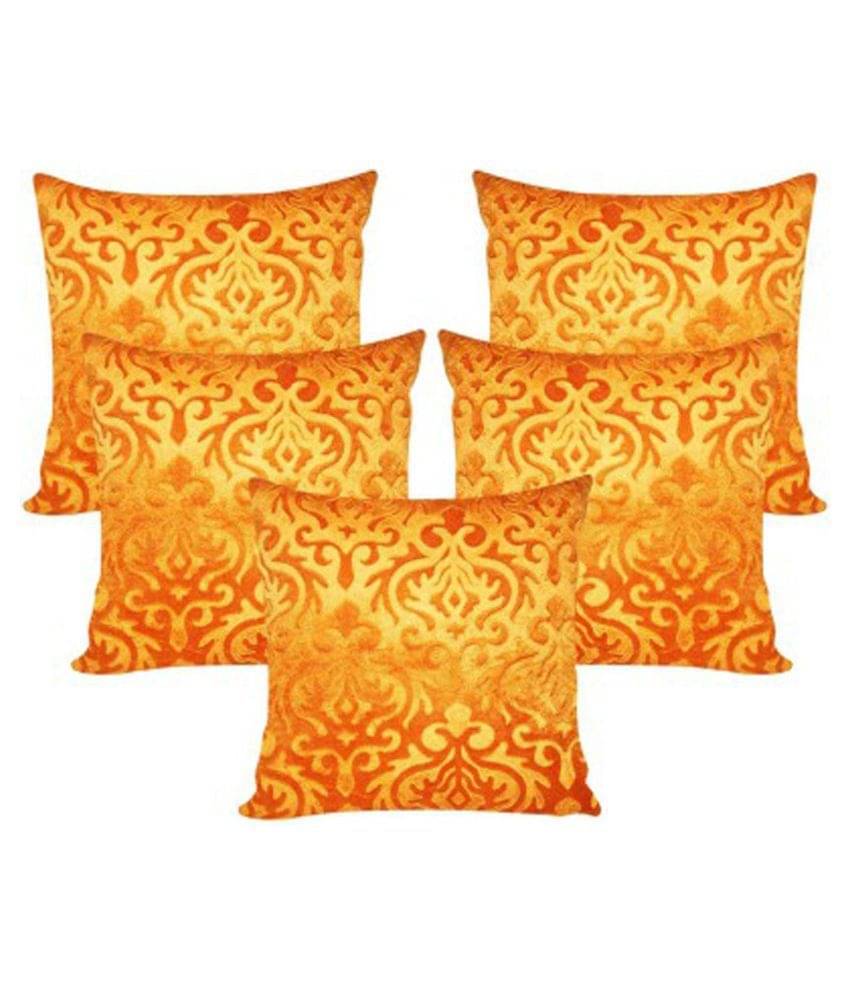 Belive-Me Set of 5 Velvet Cushion Covers 40X40 cm (16X16)     			Belive-Me Set of 5 Velvet Cushion Covers 40X40 cm (16X16)