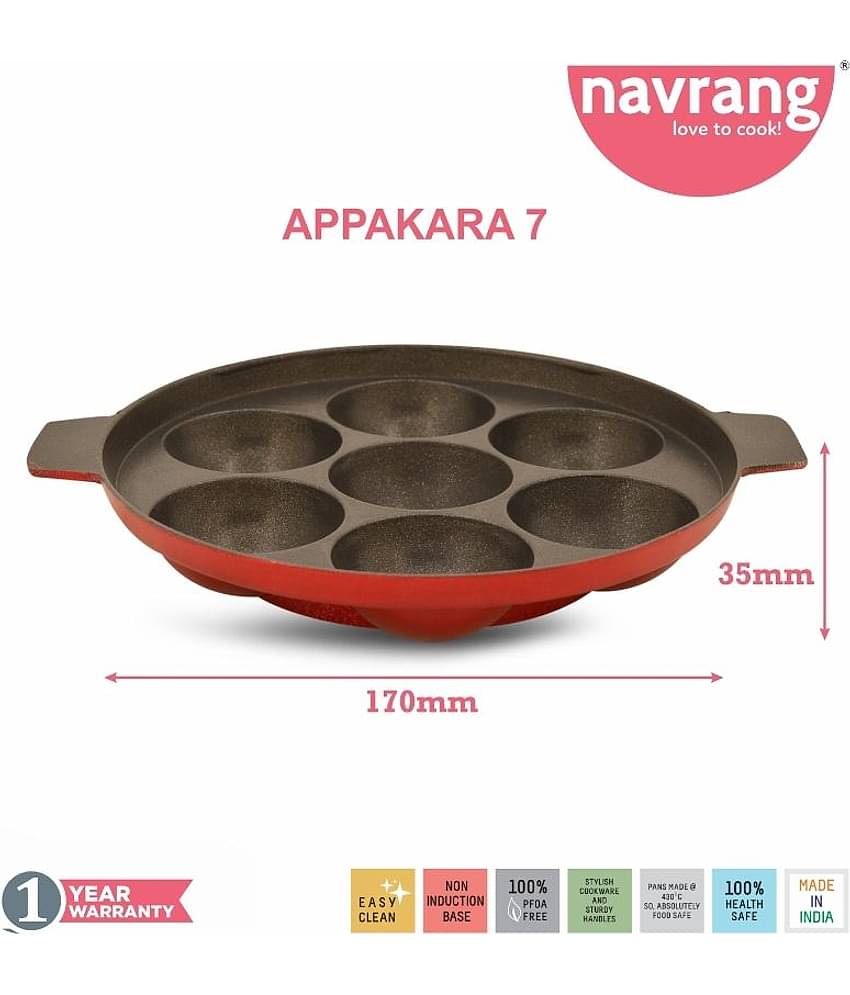Navrang non stick dosa tawa 270+kadai 230+sauce pan+Appakara
