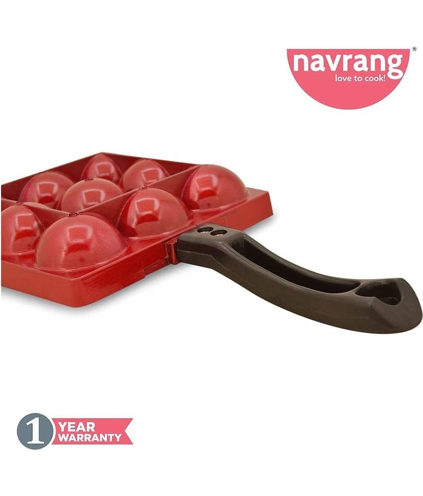 Navrang Mini Appakara 9 Kulies Non-Stick Aluminum Fry Pan 17 cm mL NON-INDUCTION