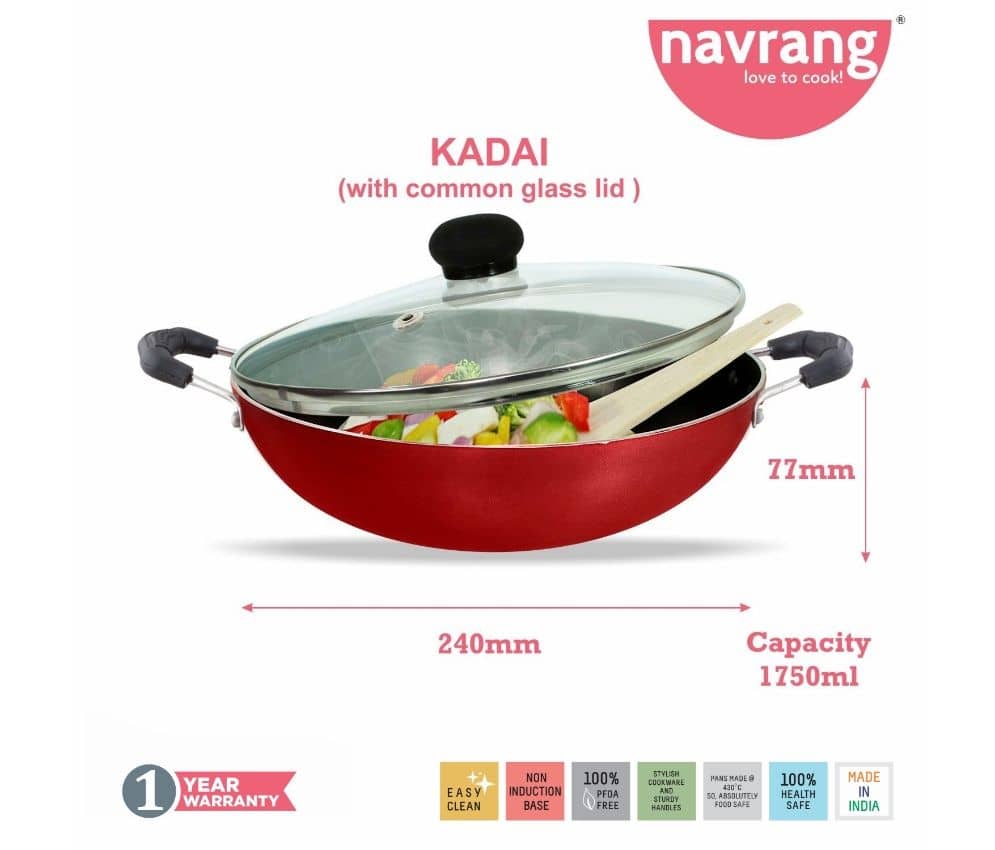 Navrang Non Stick Aluminium Economy Tawa 275 - Cookware | Buy online on ZillyBuy