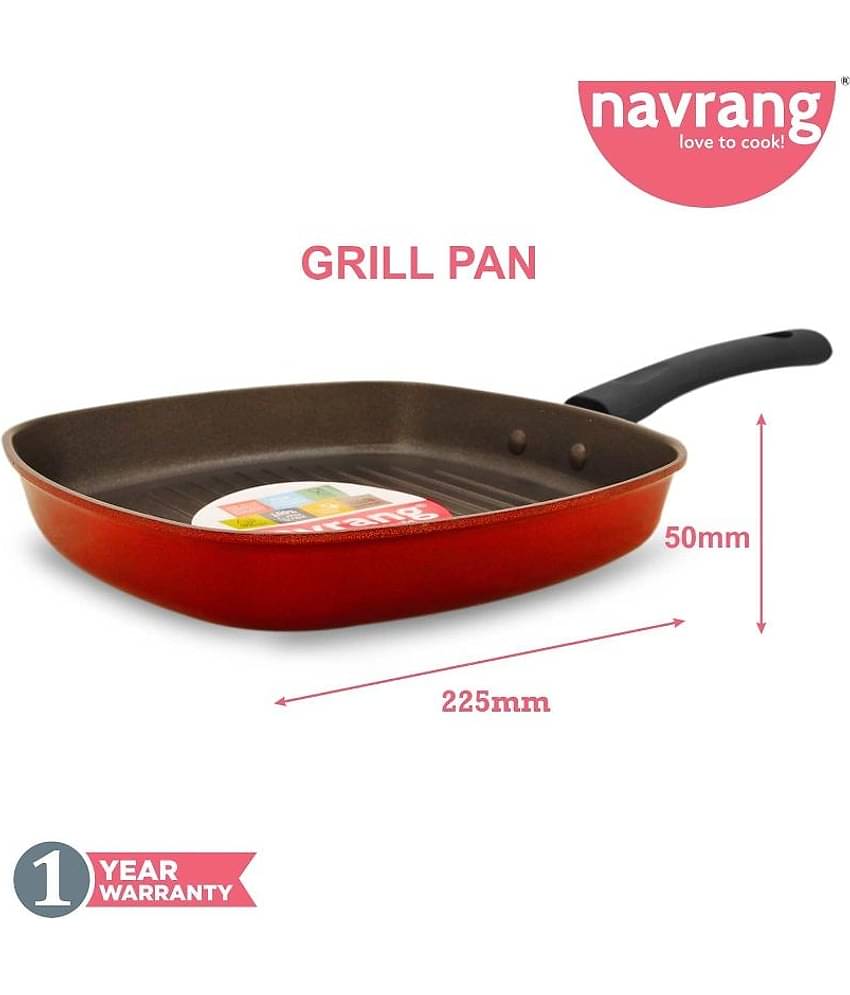 Navrang Non Stick Grill Pan -Non Induction