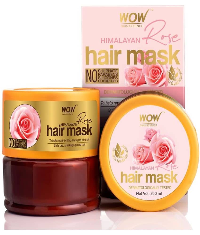 WOW Skin Science Himalayan Rose Hair Mask For Volumnising Hair, Anti Smelly Scalp - 200mL