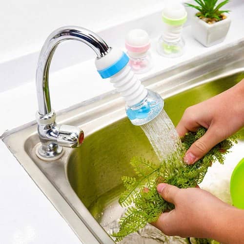 Kitchen tap extension Pack of 1 with tightening clamp by Trending Tail