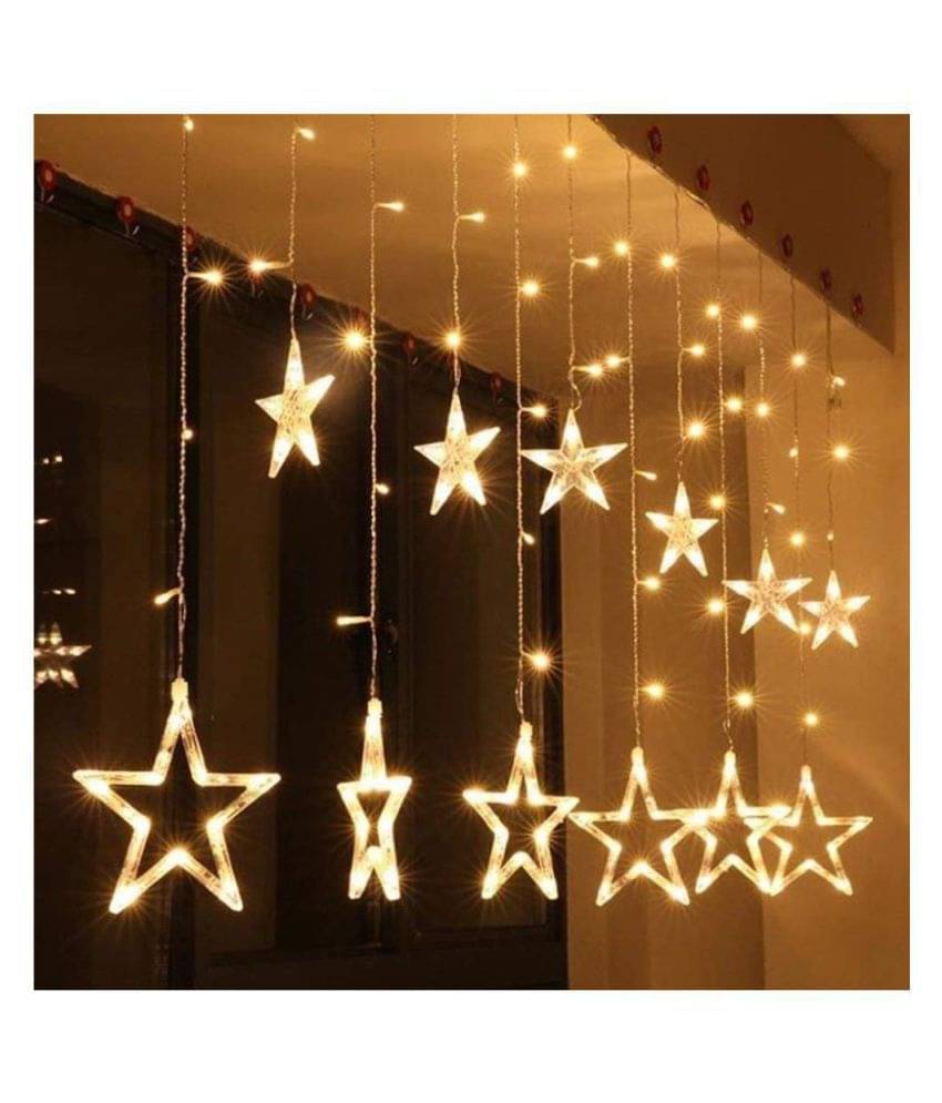     			TANZILIGHT Star Led Light 12 Stars String Lights Yellow