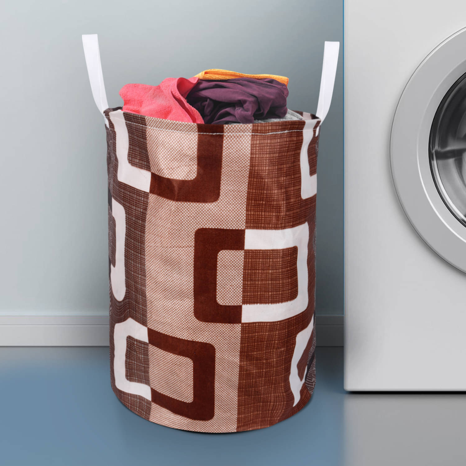     			E-Retailer Set of 1 20 L+ Laundry Bags Brown