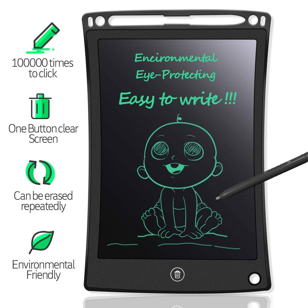     			ABODH 8.5 Inch LCD Writing Tablet, Electronic Writing Pad Drawing Board Tablet Digital Ewriter Pad For Office Home