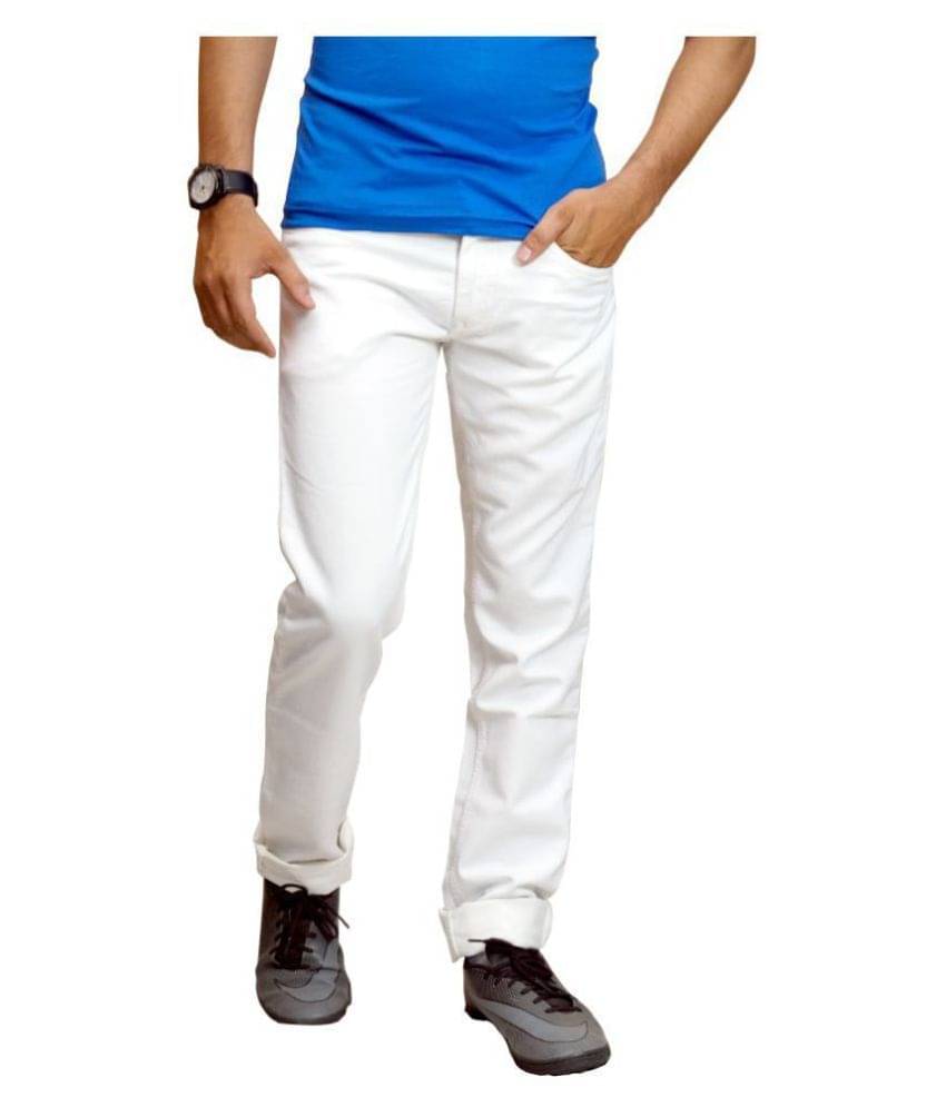     			Lawson - White Cotton Blend Skinny Fit Men's Jeans ( Pack of 1 )