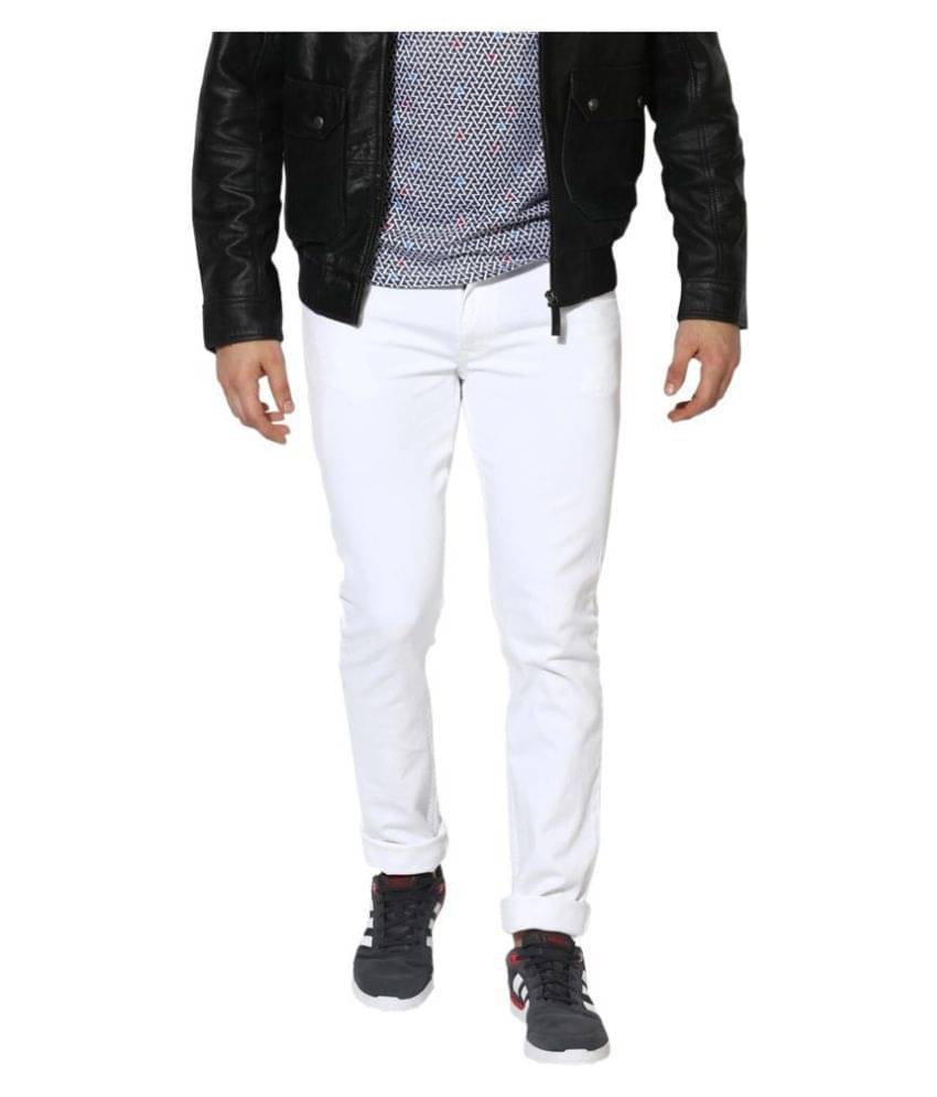     			Lawson White Slim Jeans