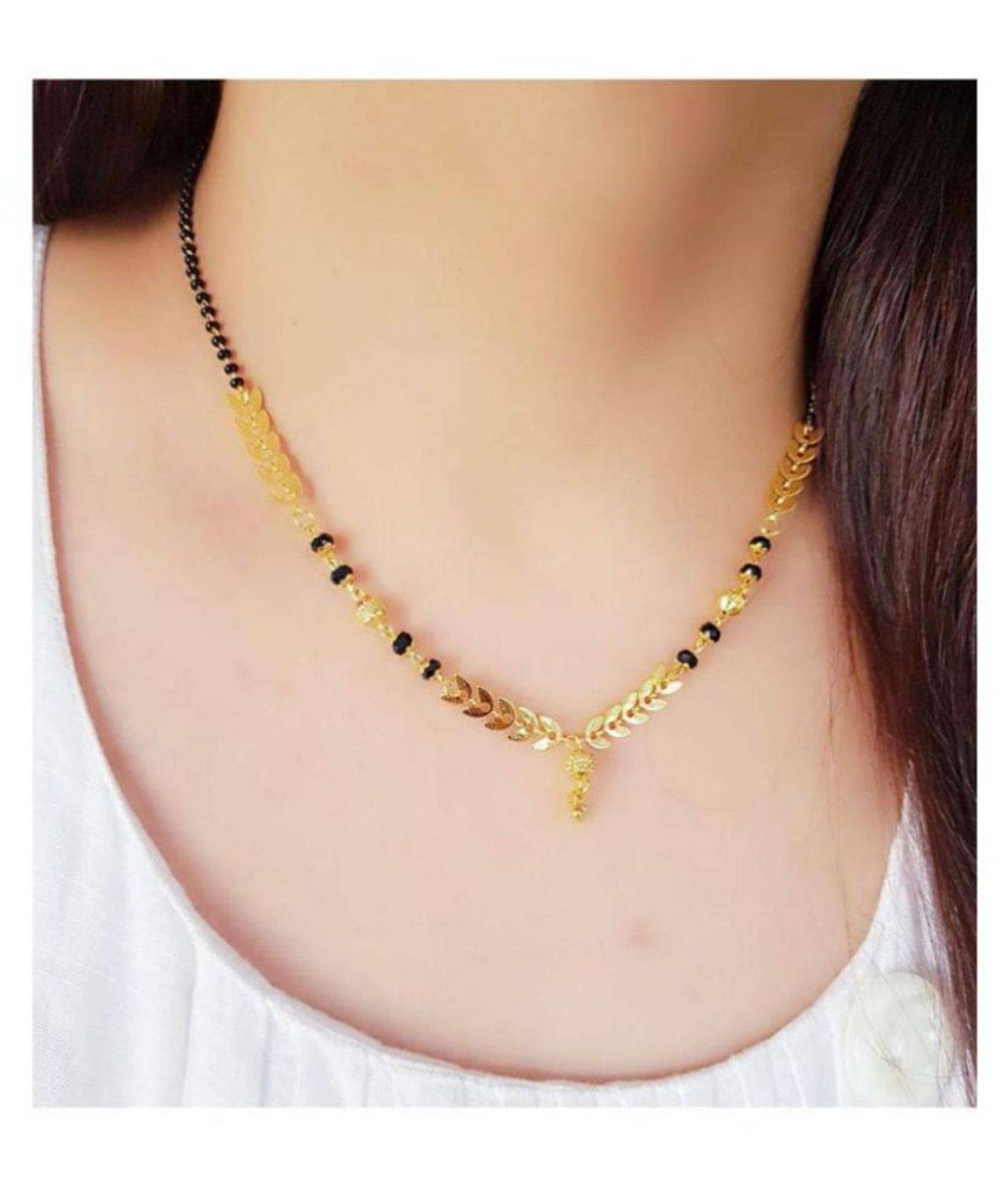     			Jewar Mandi - Golden Mangalsutra ( Pack of 1 )