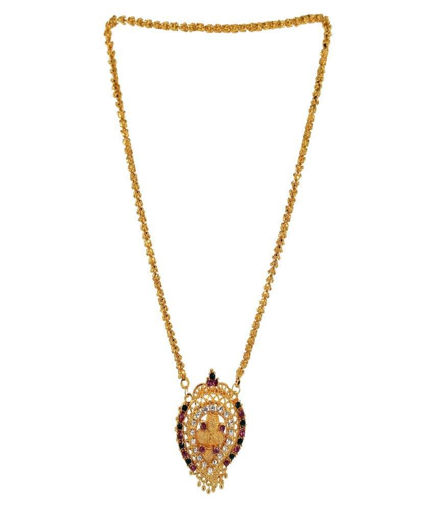 SHANKHRAJ MALL GOLD PLATED ROYAL DESIGN MANGALSUTRA FOR WOMEN-10099 SHANKHRAJ MALL GOLD PLATED ROYAL DESIGN MANGALSUTRA FOR WOMEN-10099