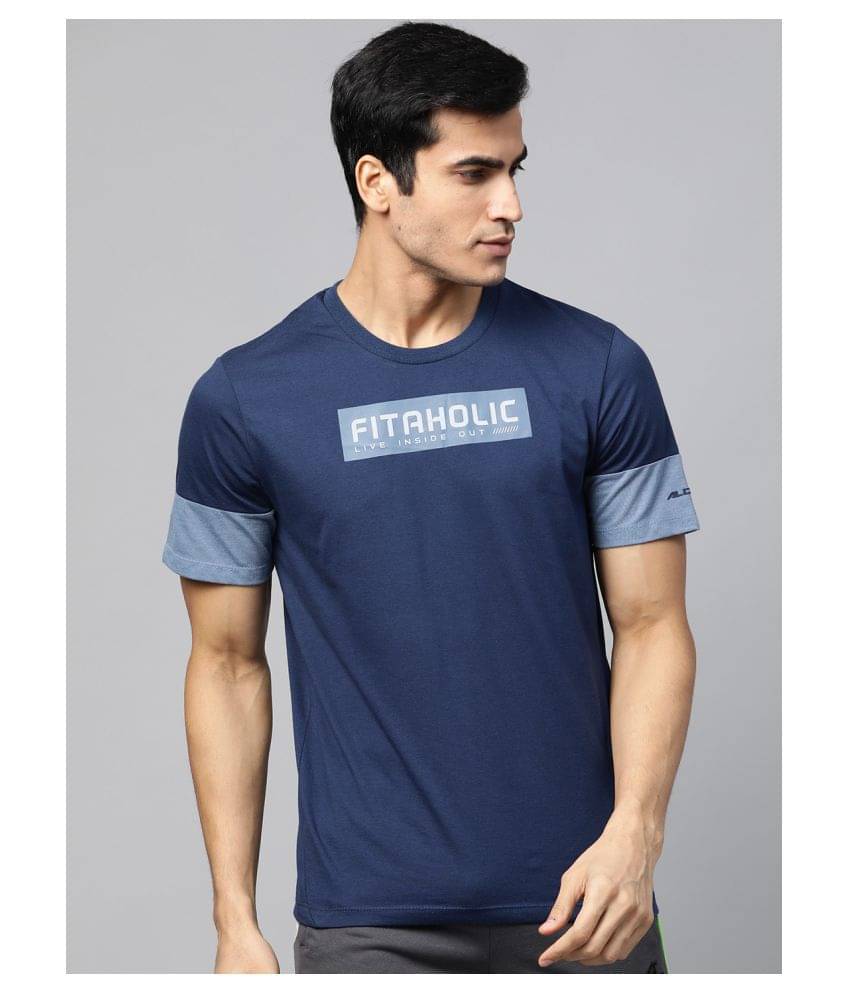     			Alcis - Blue Cotton Regular Fit Men's Sports T-Shirt ( Pack of 1 )
