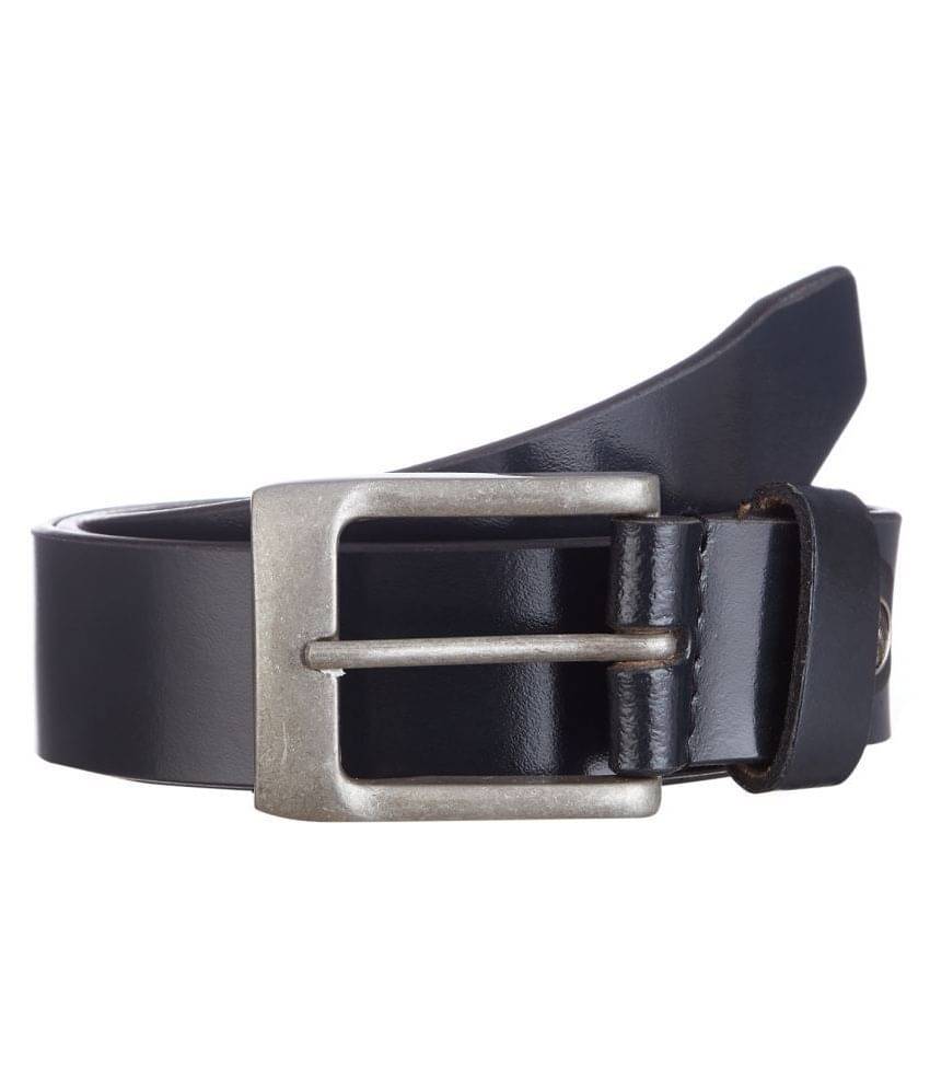     			Kara Black Leather Casual Belt