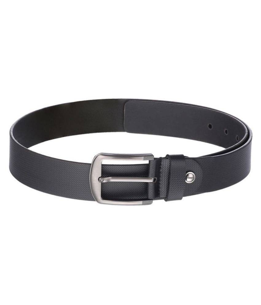     			Kara Black Leather Casual Belt