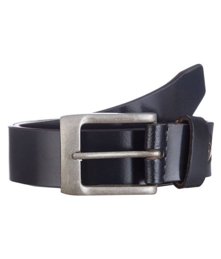     			Kara Black Leather Casual Belt
