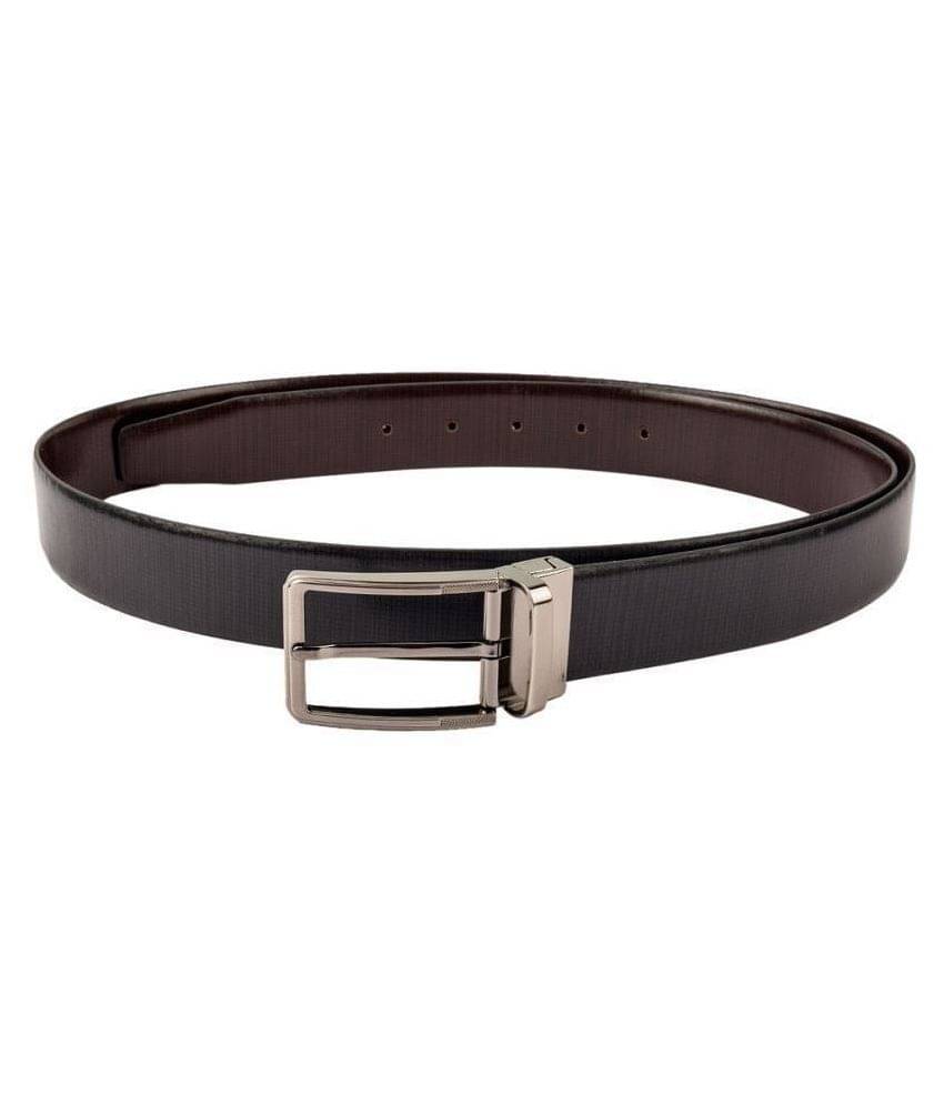     			Kara Black Leather Formal Belt