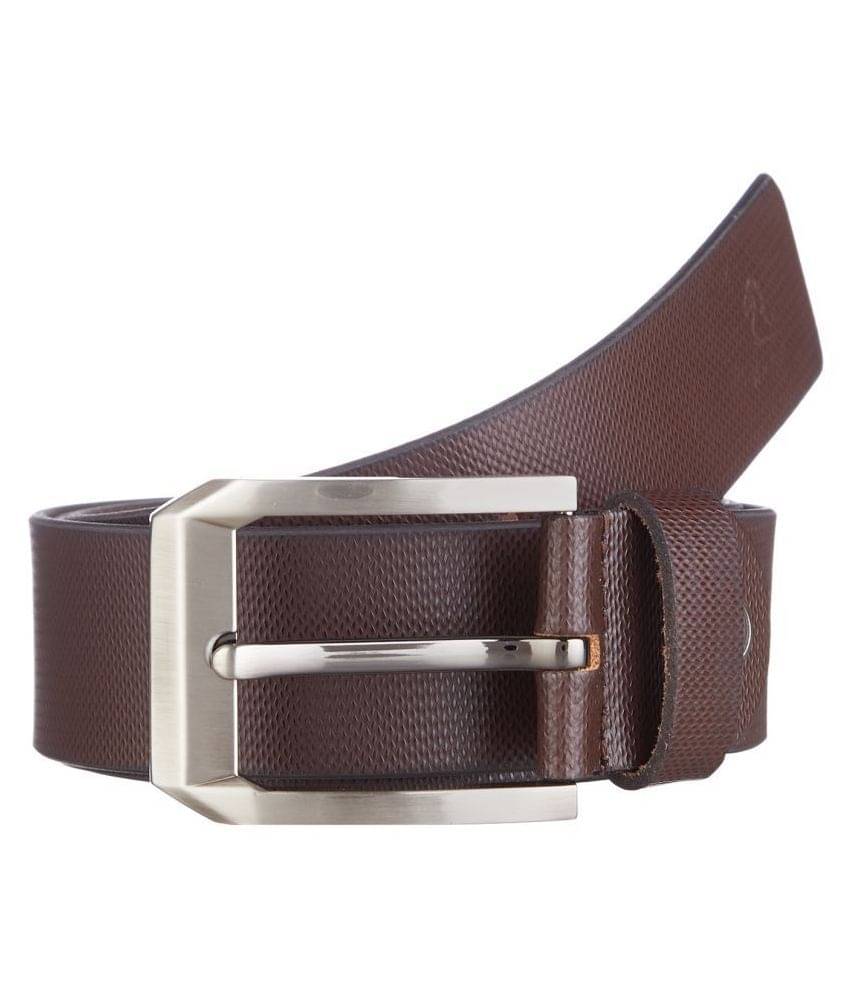     			Kara Brown Leather Casual Belt