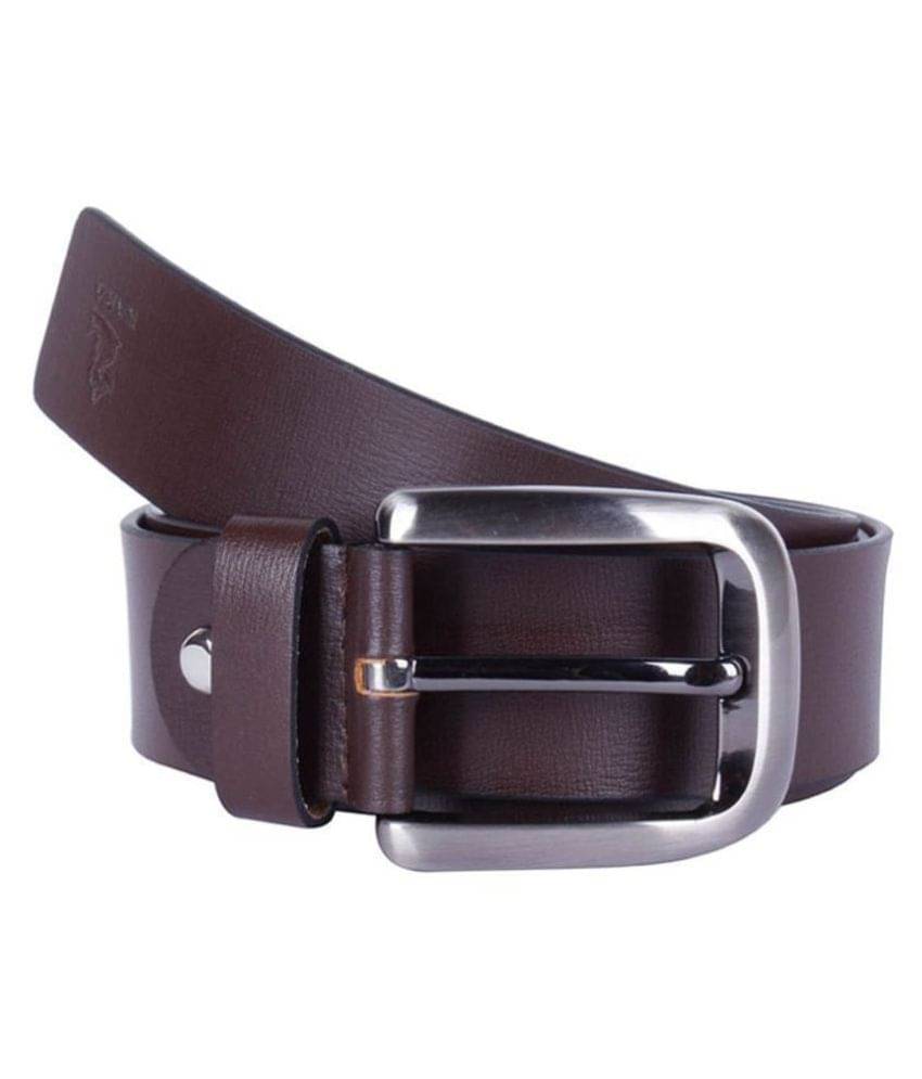     			Kara Brown Leather Formal Belt