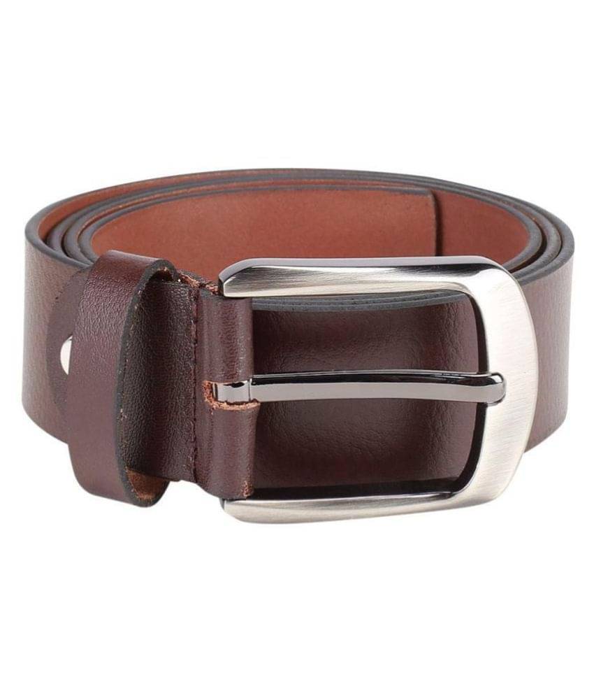     			Kara Brown Leather Formal Belt