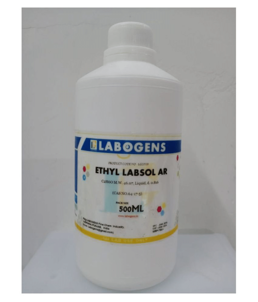     			LABOGENS ETHYL LABSOL Extra Pure (99 to 99.5%)  500 ML