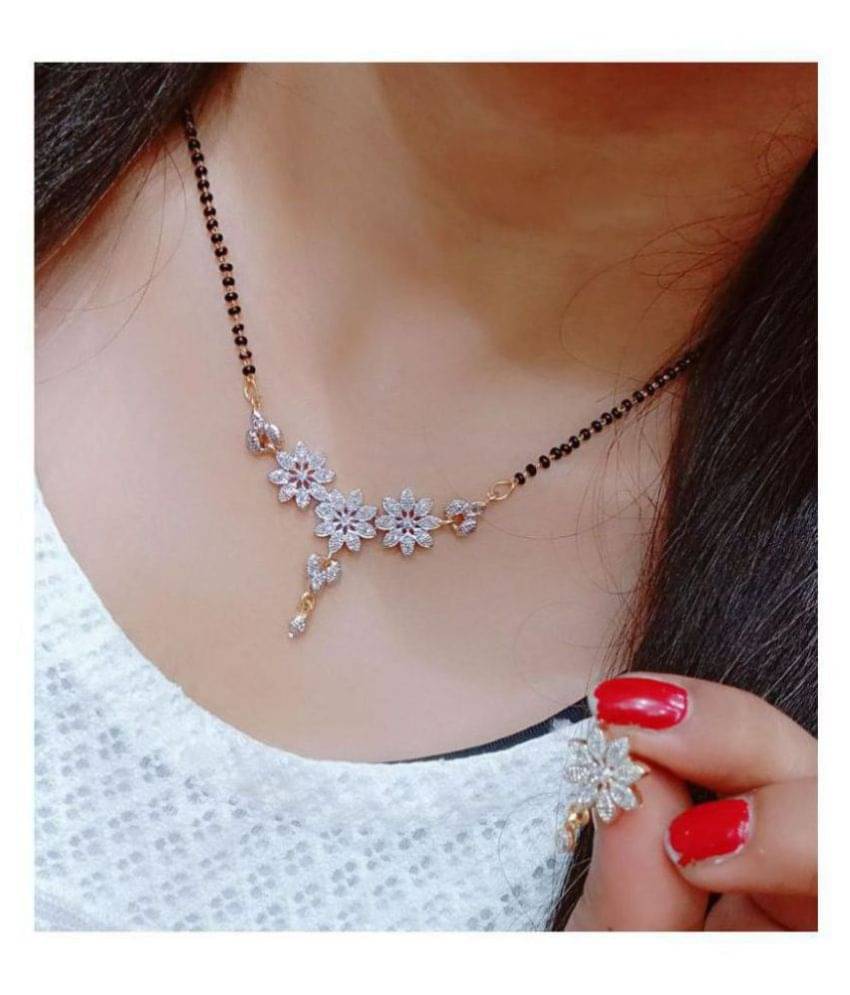 Ladymania American Diamond Mangalsutra Set Ladymania American Diamond Mangalsutra Set