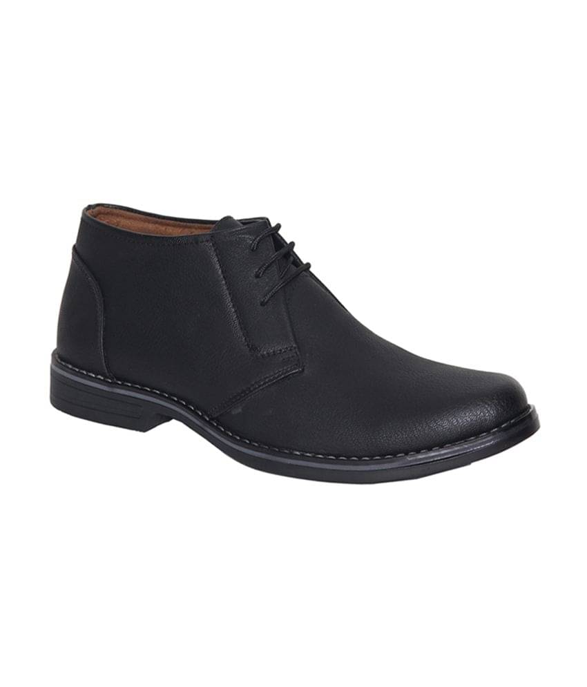     			Leeport Black Formal Boot