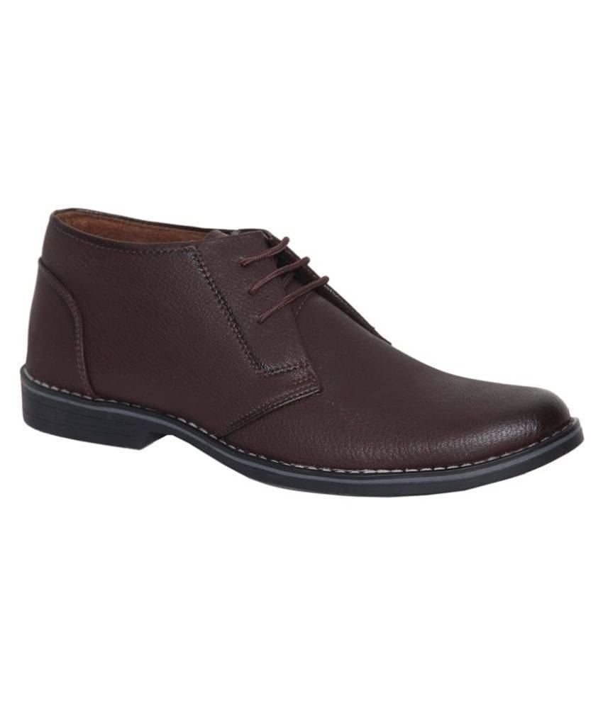     			Leeport - Brown Men's Derby Formal Shoes