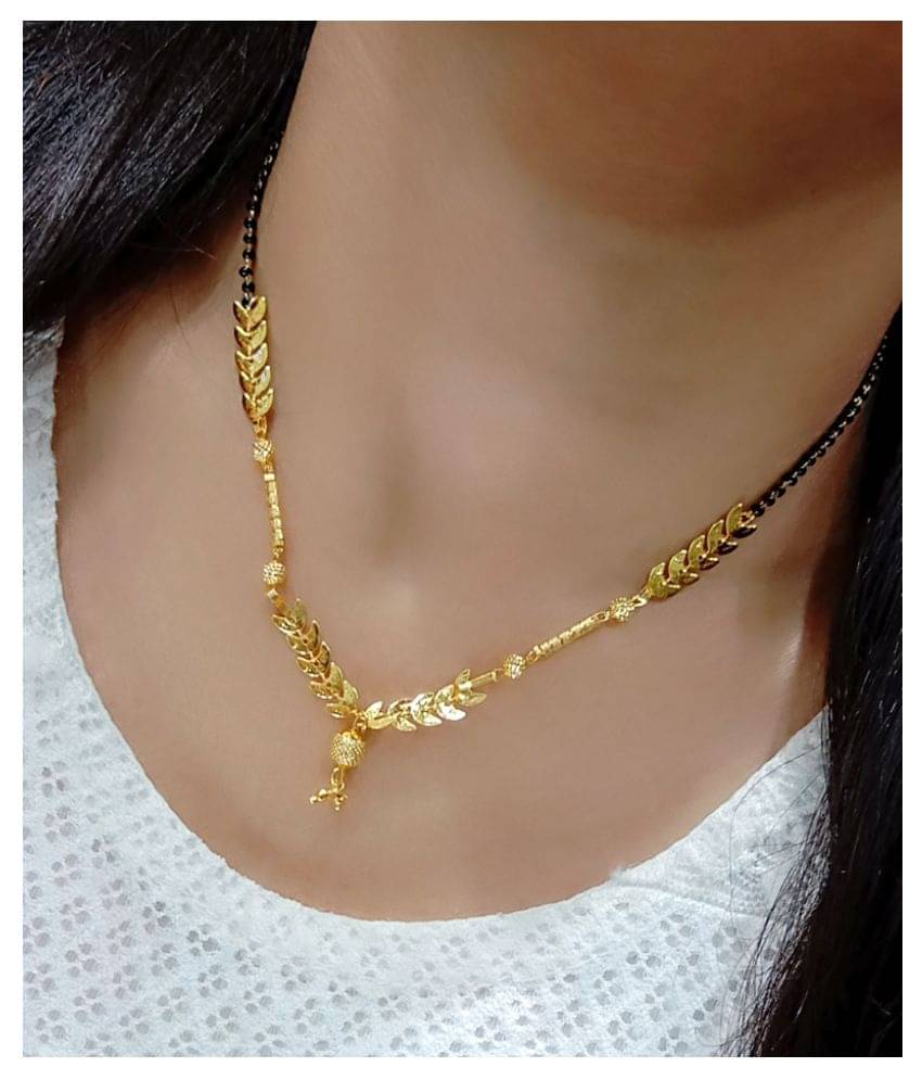     			Navya Collection Golden Mangalsutra Chain for Woman