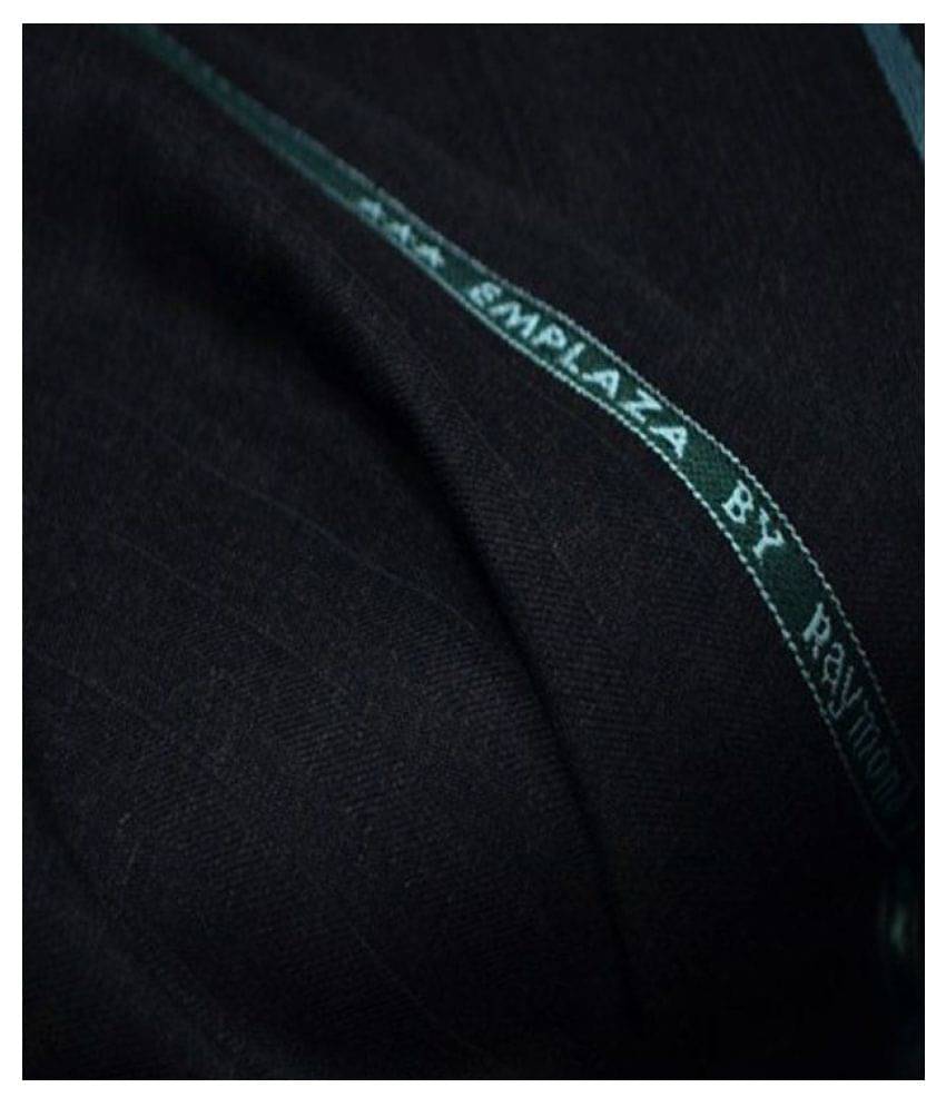     			Raymond Black Poly Blend Unstitched Pant Pc