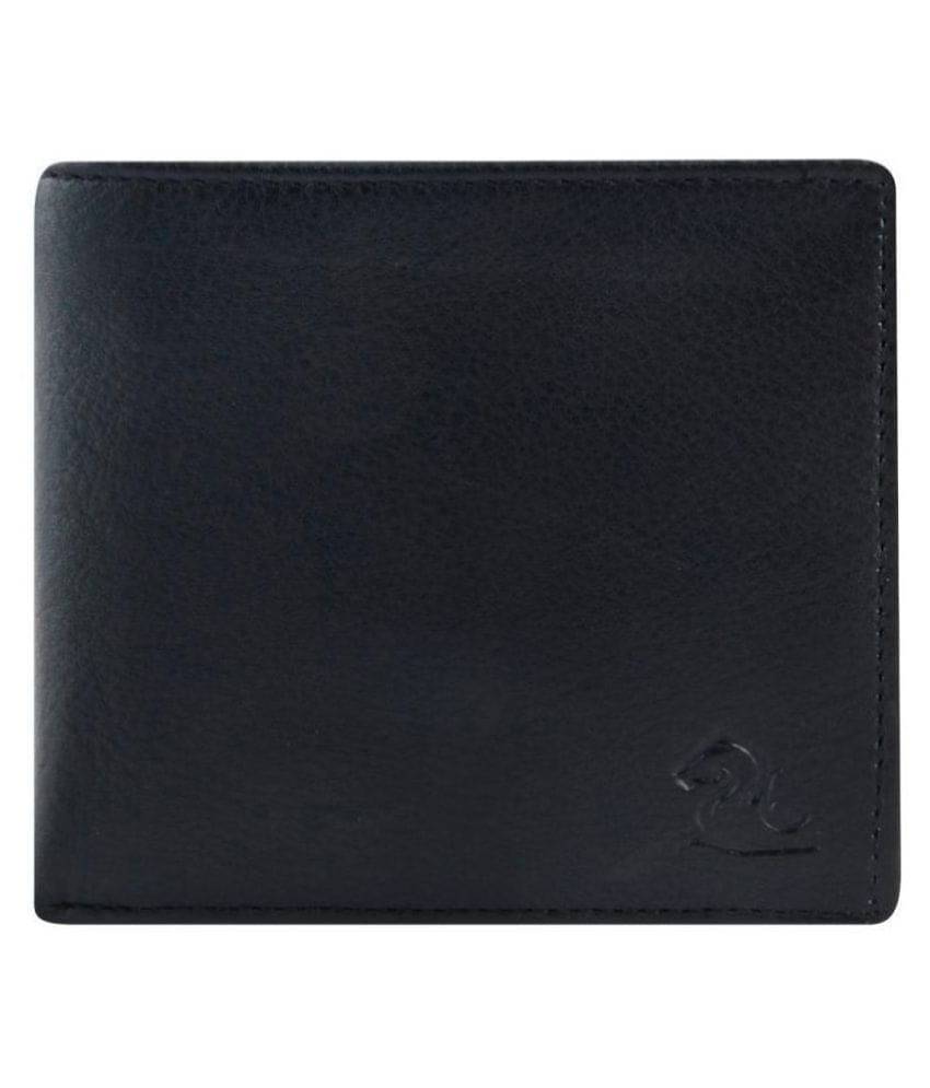     			Kara Leather Black Casual Short Wallet