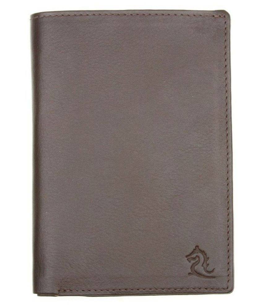     			Kara Leather Brown Casual Traveller Wallet