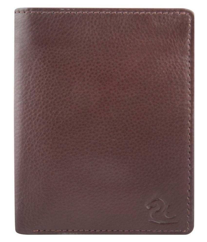     			Kara Leather Brown Formal Short Wallet