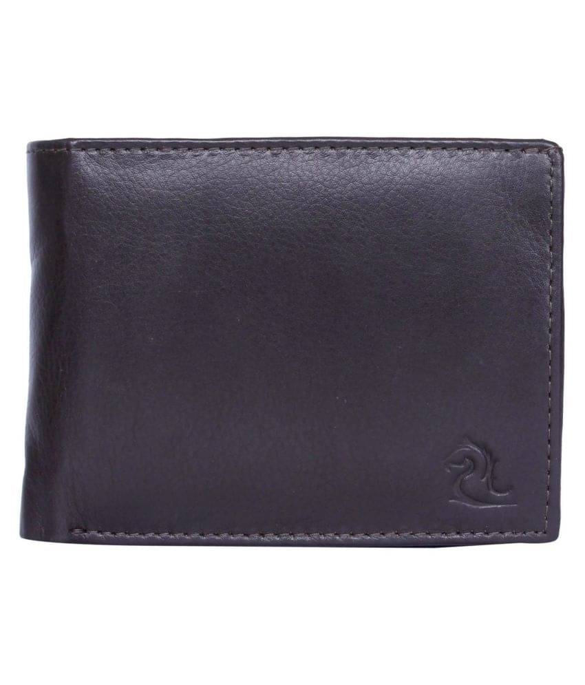     			Kara Leather Brown Formal Short Wallet