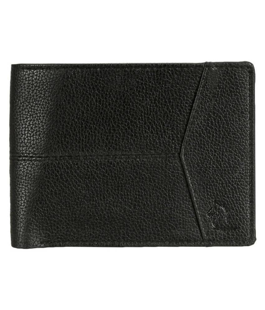     			Kara PU Black Casual Regular Wallet