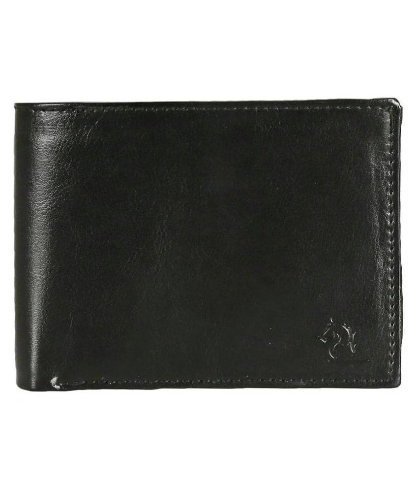     			Kara PU Black Formal Regular Wallet