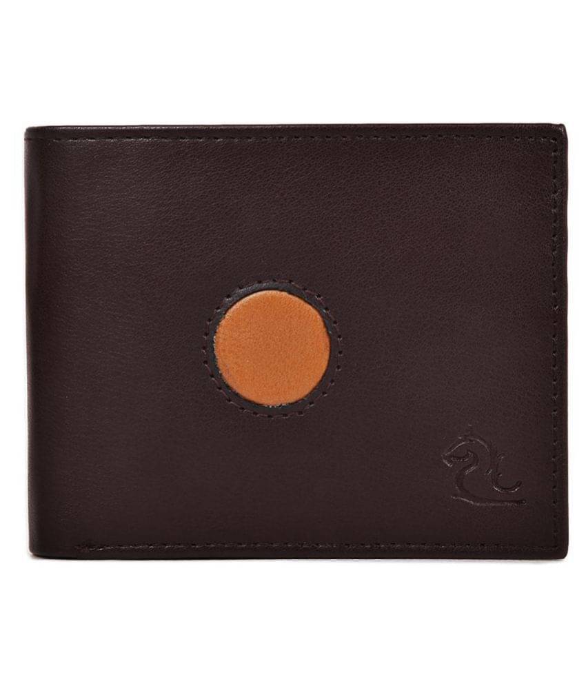     			Kara PU Brown Formal Regular Wallet