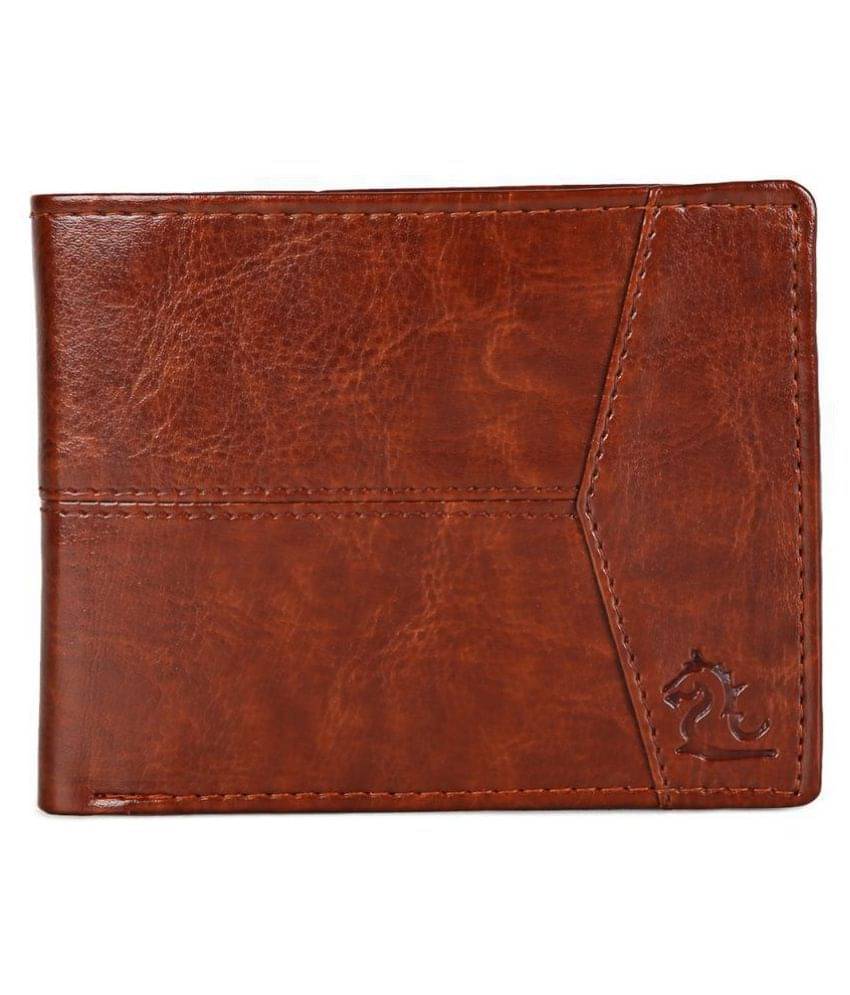     			Kara PU Tan Formal Regular Wallet