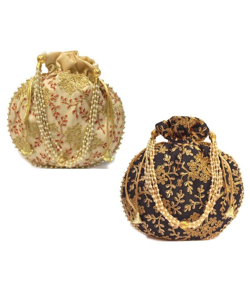     			Bulbul Multi Silk Potli