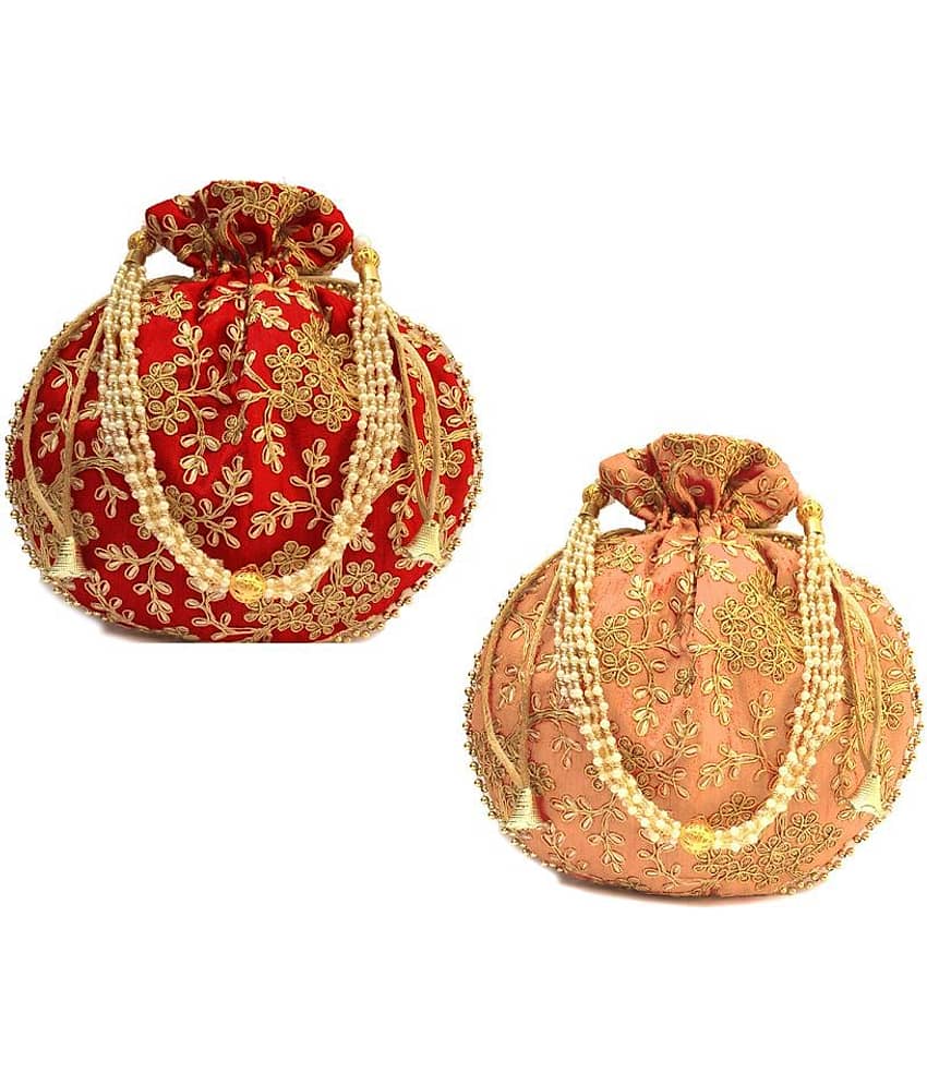 Bulbul Multi Silk Potli - Handbags | Buy online on ZillyBuy